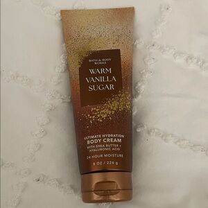 Bath & Body Works Warm Vanilla Sugar Body Cream - Brown & Gold